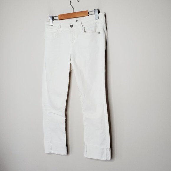 COH White Dani Cropped Straight Leg Jeans - Picture 2 of 13